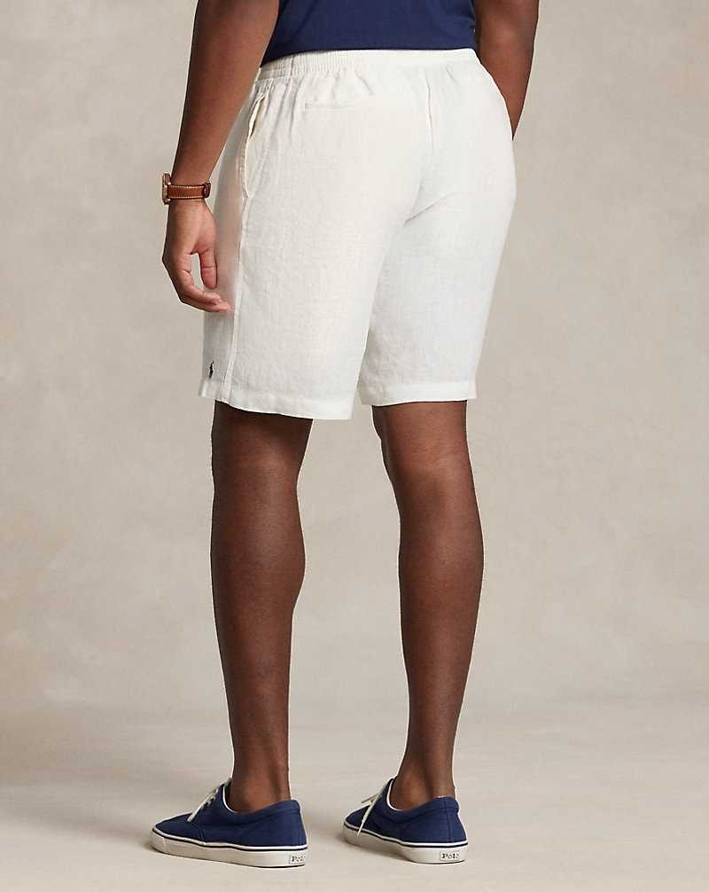 Short Ralph Lauren Prepster Linen Hombre Blancos | RCXQKAW-79 - vista 4