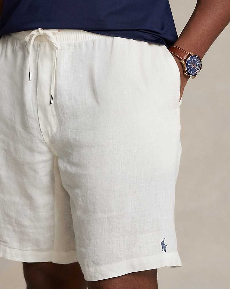 Short Ralph Lauren Prepster Linen Hombre Blancos | RCXQKAW-79 - vista 5
