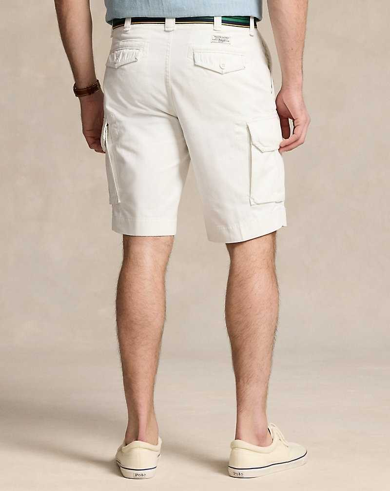 Short Ralph Lauren Relaxed Fit Slub Twill Cargo Hombre Blancos | ZKTBYSV-26 - vista 4