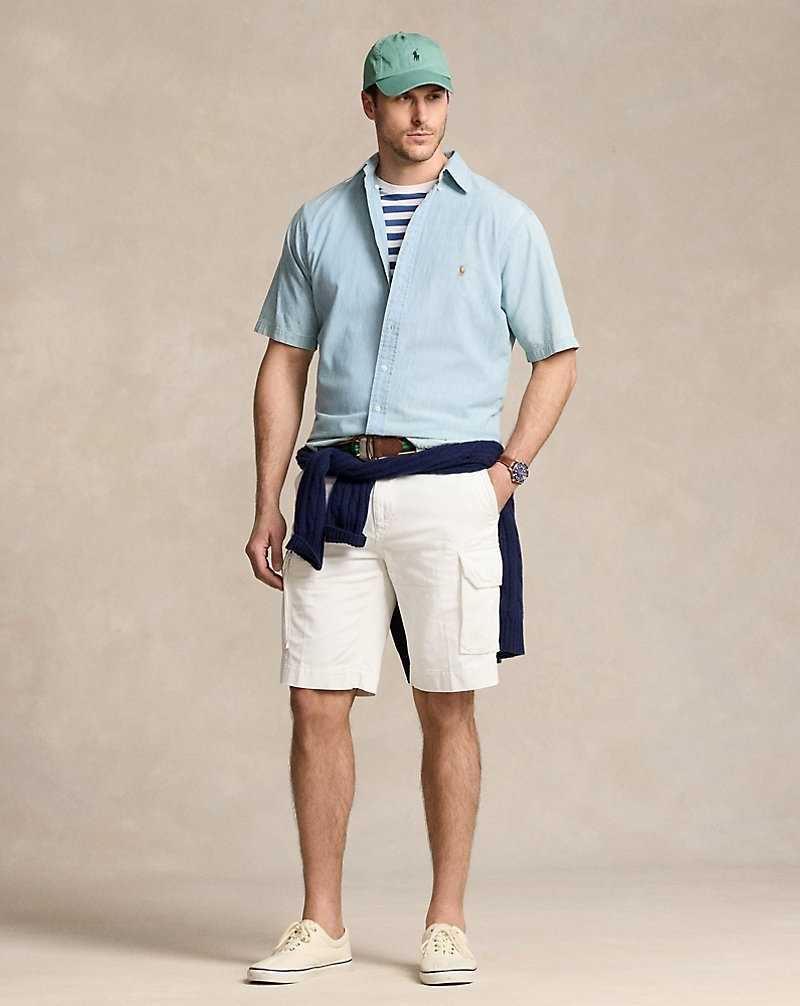 Short Ralph Lauren Relaxed Fit Slub Twill Cargo Hombre Blancos | ZKTBYSV-26 - vista 1