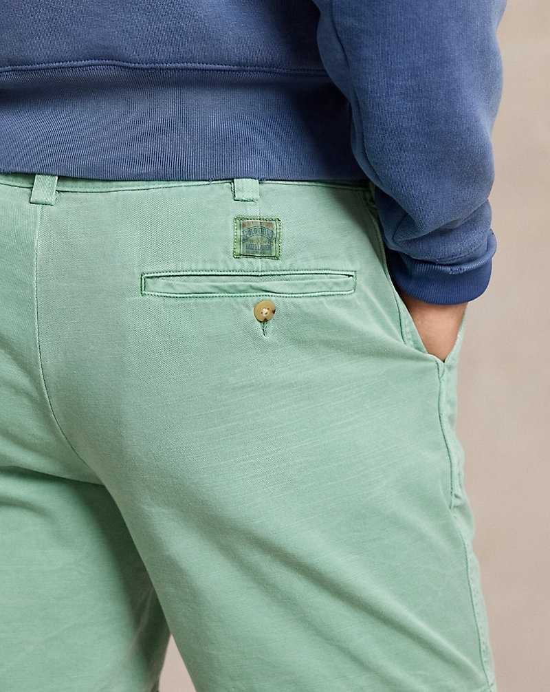Short Ralph Lauren Salinger 20-cm Straight Fit Chino Hombre Verde Menta | ULMAEWG-84 - vista 5