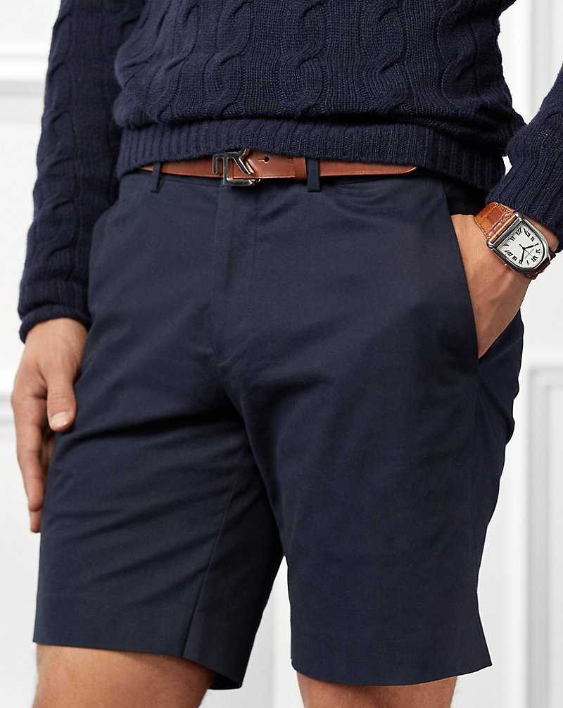 Short Ralph Lauren Slim Fit Stretch Chino Hombre Azul Marino | LXYIBDR-23 - vista 5