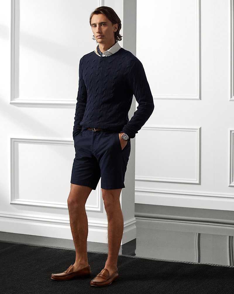 Short Ralph Lauren Slim Fit Stretch Chino Hombre Azul Marino | LXYIBDR-23 - vista 1