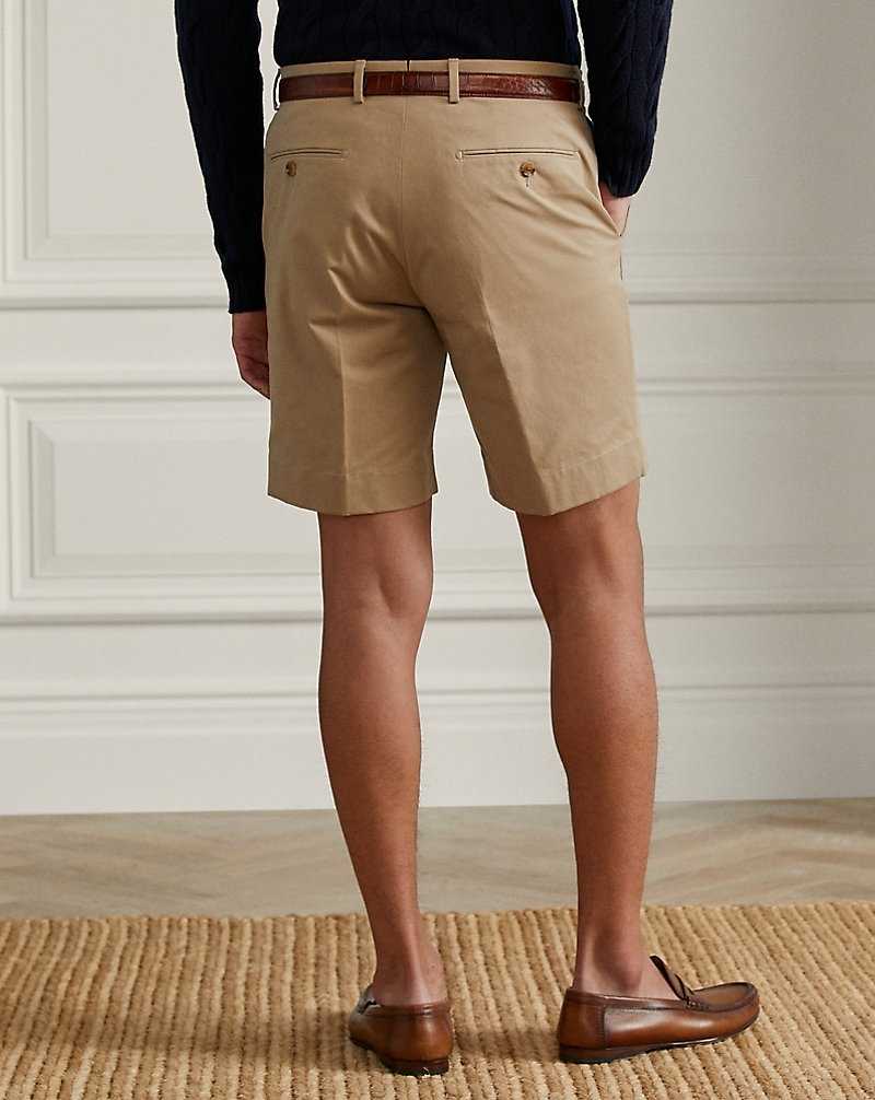 Short Ralph Lauren Straight Fit Stretch Chino Hombre Kaki | XHLZDGK-30 - vista 4