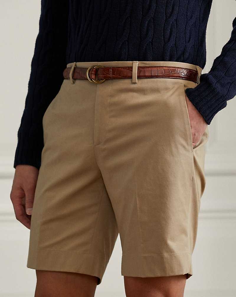 Short Ralph Lauren Straight Fit Stretch Chino Hombre Kaki | XHLZDGK-30 - vista 5