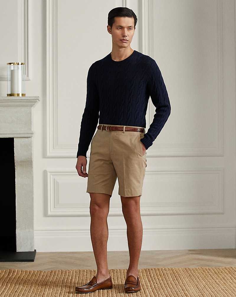 Short Ralph Lauren Straight Fit Stretch Chino Hombre Kaki | XHLZDGK-30 - vista 1