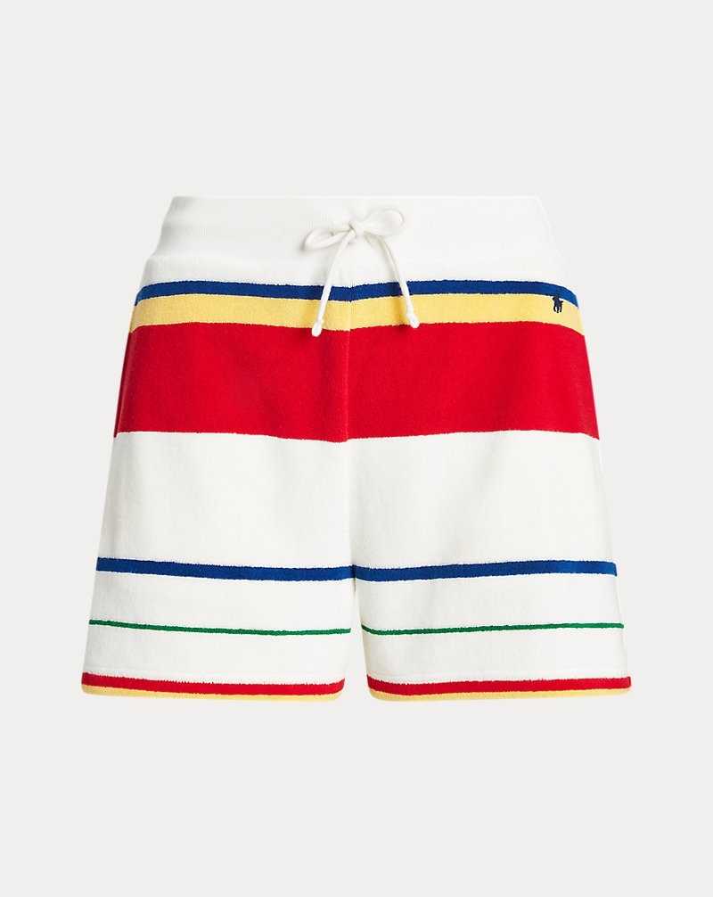 Short Ralph Lauren Striped French Terry Mujer Rayas | ZKVRYDW-74 - vista 2