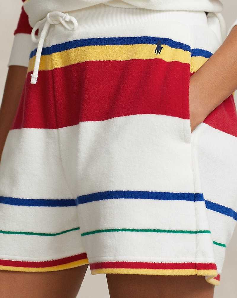 Short Ralph Lauren Striped French Terry Mujer Rayas | ZKVRYDW-74 - vista 5