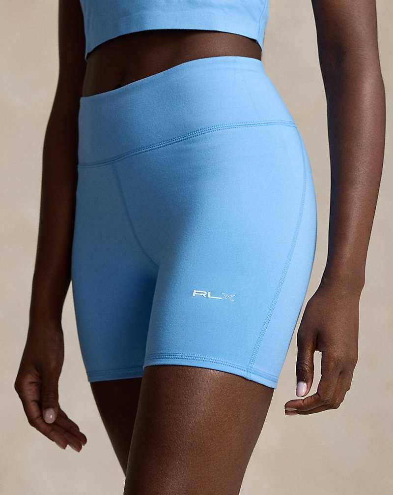 Short Ralph Lauren Sueded Jersey Mujer Azules | CGDEBAF-30 - vista 5
