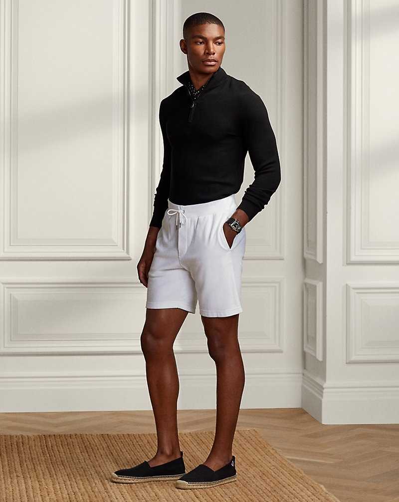 Short Ralph Lauren Terry Drawstring Hombre Blancos | BQDEMGA-04 - vista 1