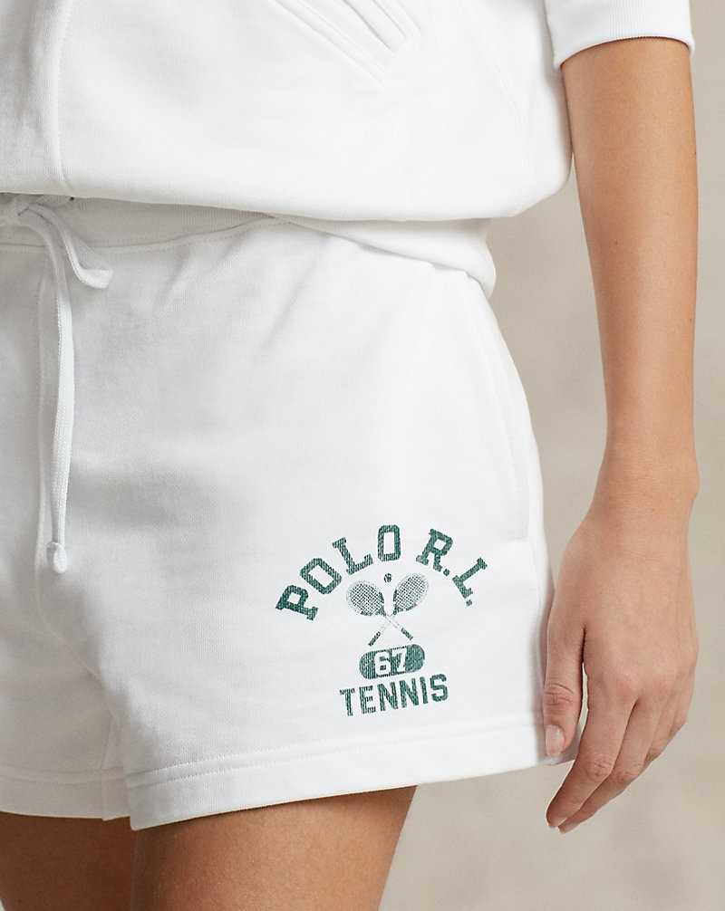 Short Ralph Lauren Wimbledon Lightweight Fleece Mujer Blancos | URCSWGM-56 - vista 5