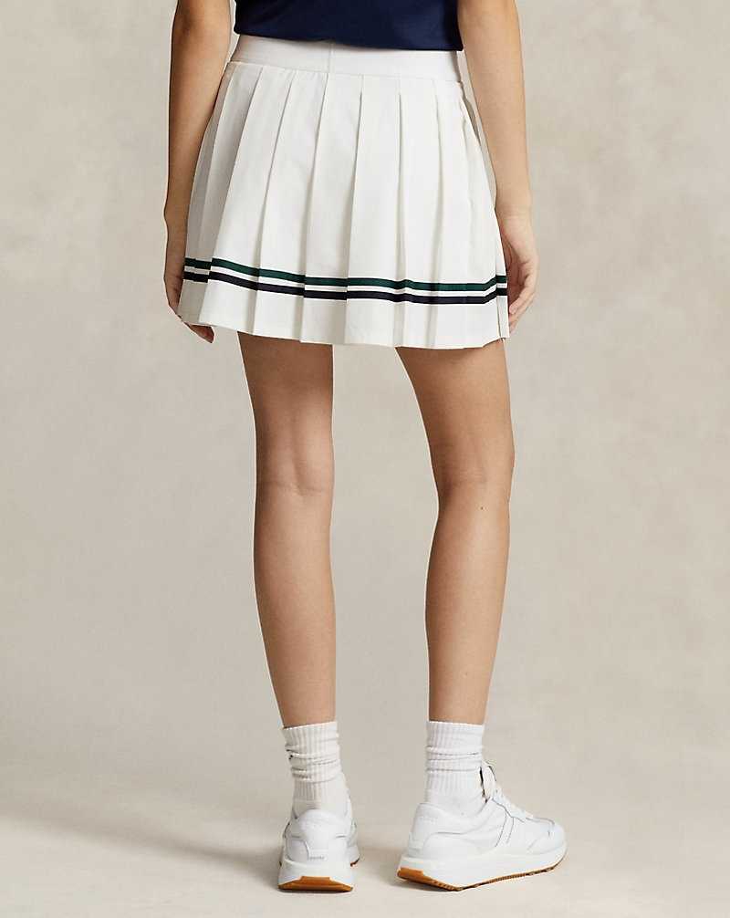 Short Ralph Lauren Wimbledon Performance Pleated Skort Mujer Blancos | OAUBFKN-05 - vista 4