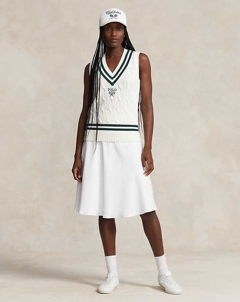 Short Ralph Lauren Wimbledon Umpire A-Line Mujer Blancos | MPCXFOR-78 - vista 1