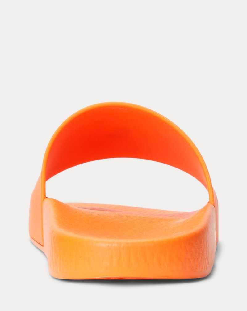 Slide Ralph Lauren Signature Pony Hombre Orange/white | GEITVHR-02 - vista 3
