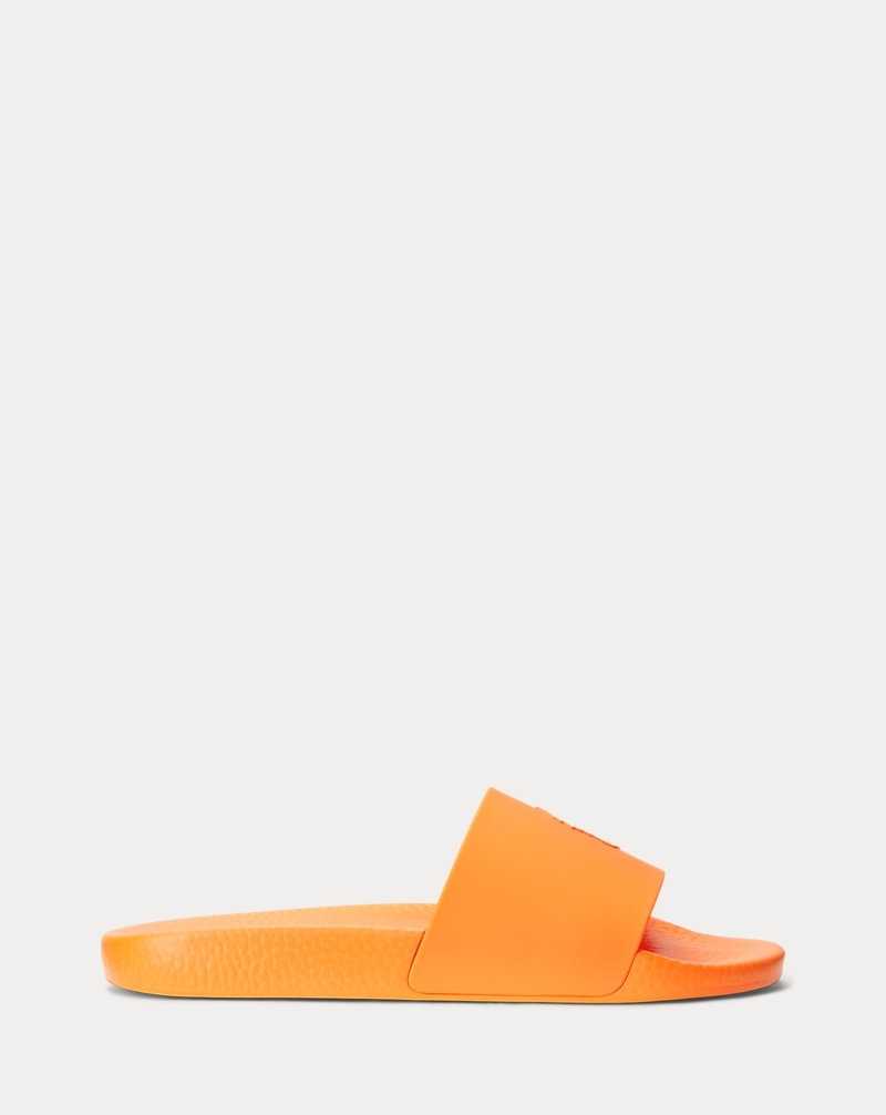 Slide Ralph Lauren Signature Pony Hombre Orange/white | GEITVHR-02 - vista 1