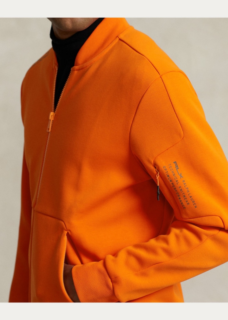 Sudadera Agua-Resistant Bomber Jackets Hombre Naranjas | EBWA41097 - vista 4