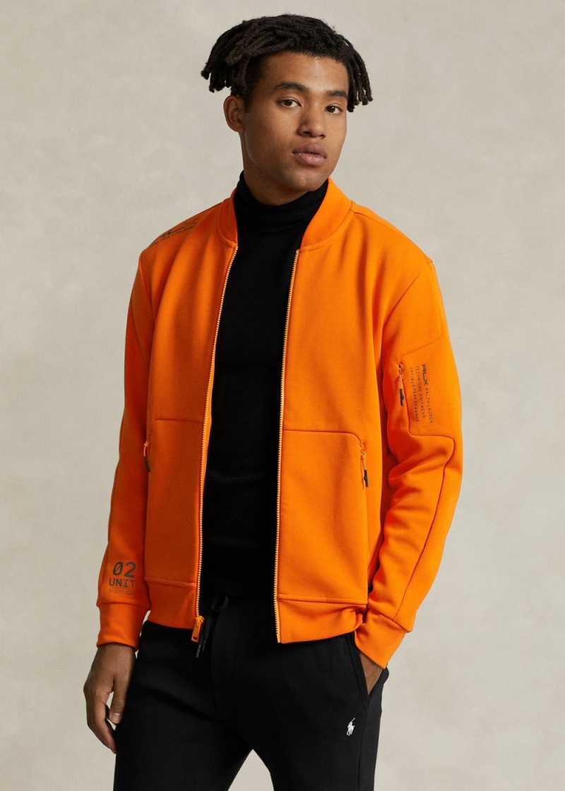 Sudadera Agua-Resistant Bomber Jackets Hombre Naranjas | EBWA41097 - vista 1