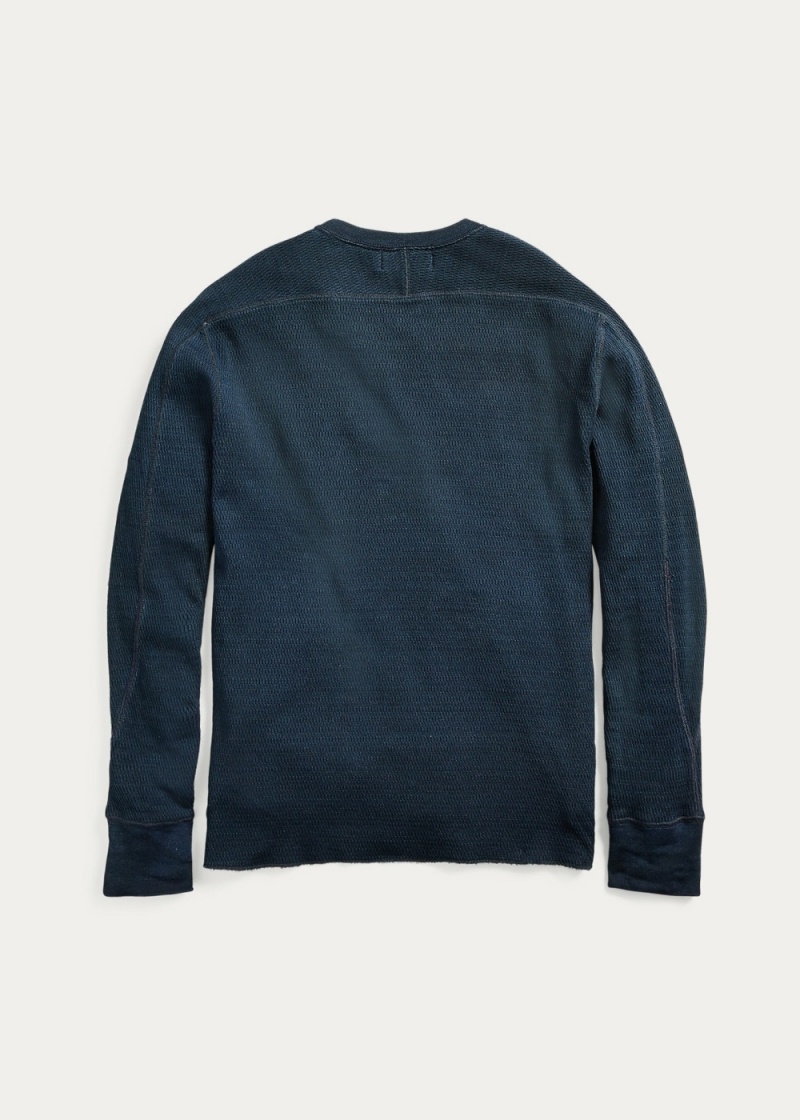 Sudadera Indigo Jacquard-Knit Crewneck Hombre Azules | MXYL35148 - vista 2
