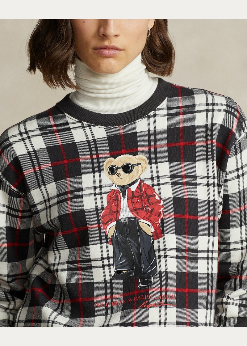 Sudadera Polo Bear Algodon-Blend Mujer Rojos | NJEK29175 - vista 5