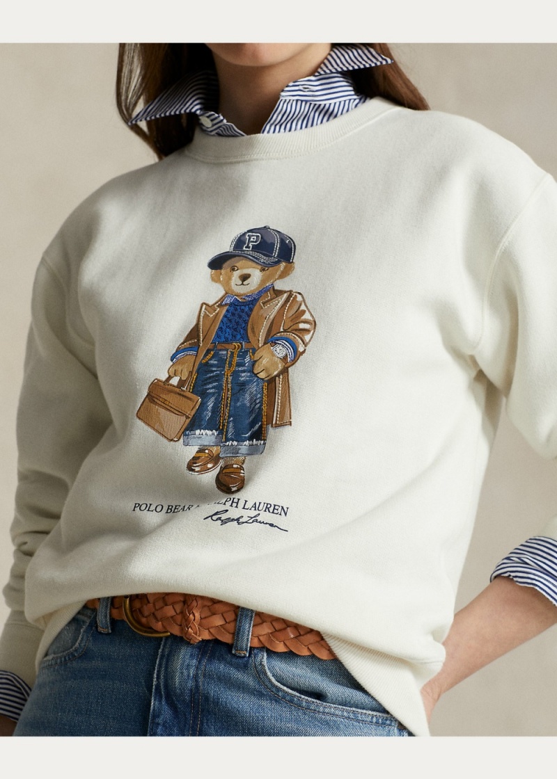 Sudadera Polo Bear Algodon-Blend Mujer Azul Marino | AMBP64057 - vista 5