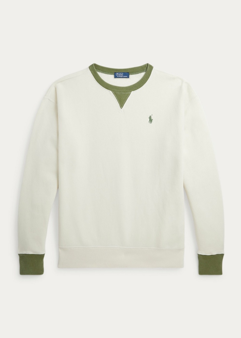 Sudadera Two-Tone Fleece Crewneck Mujer Verdes | EZSX46709 - vista 2