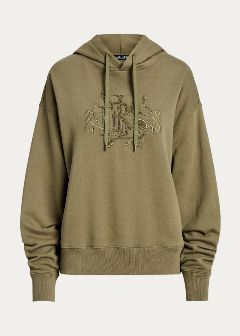 Sudadera con Capucha Beaded-Logo French Terry Mujer Blancos | FJNT89207 - vista 2