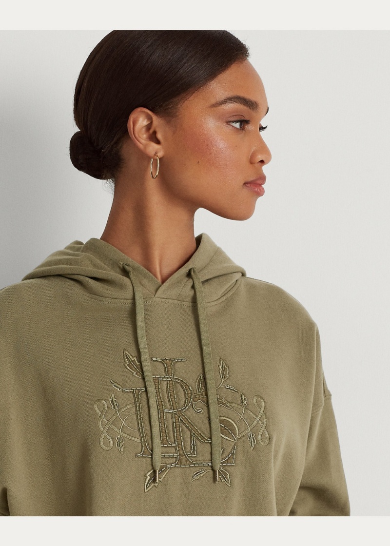Sudadera con Capucha Beaded-Logo French Terry Mujer Blancos | FJNT89207 - vista 4