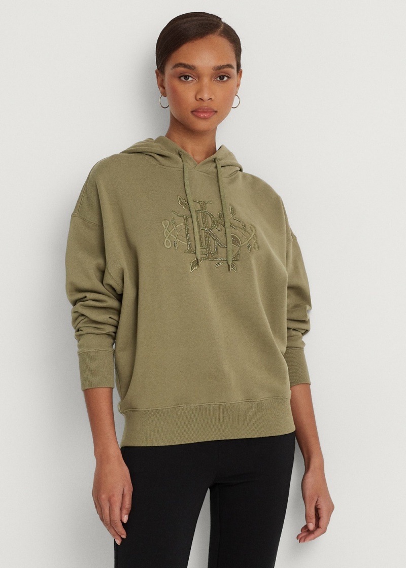 Sudadera con Capucha Beaded-Logo French Terry Mujer Blancos | FJNT89207 - vista 1