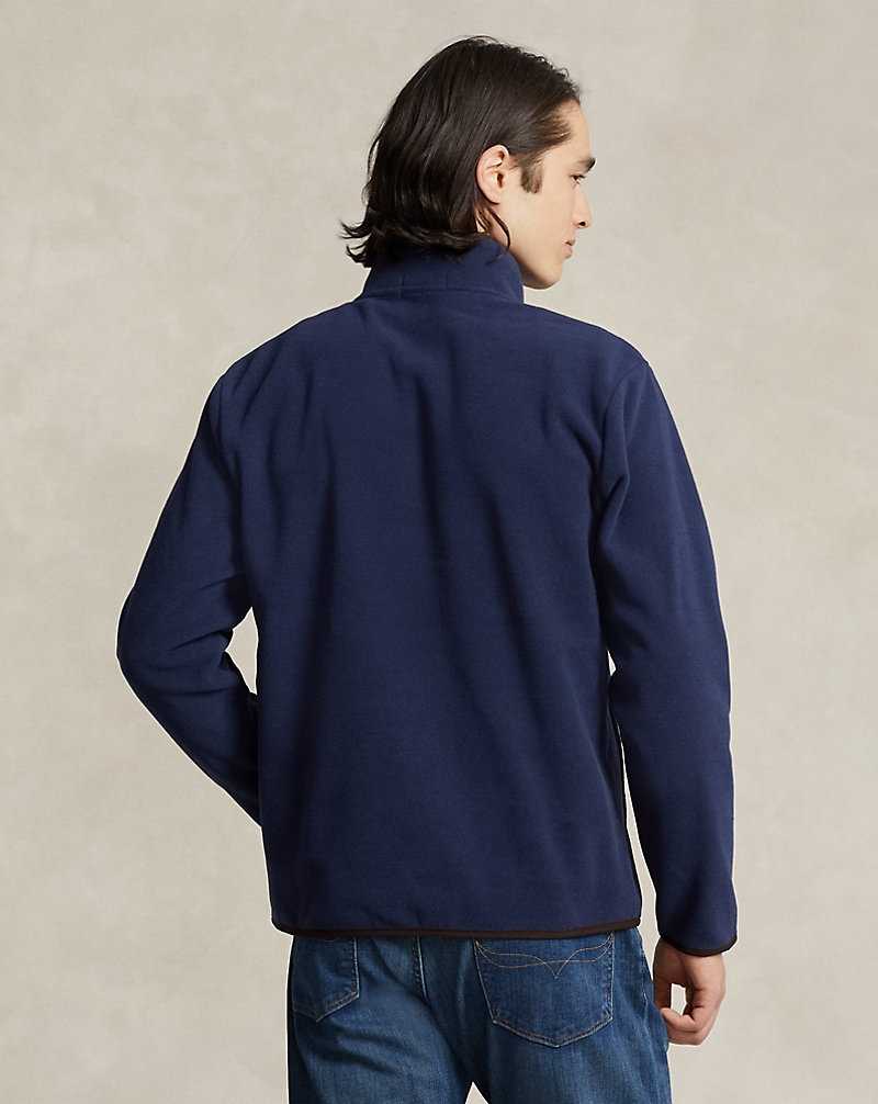 Sudadera con Capucha Ralph Lauren Bear Brushed Fleece Hombre Azul Marino | TSUWCBZ-51 - vista 4