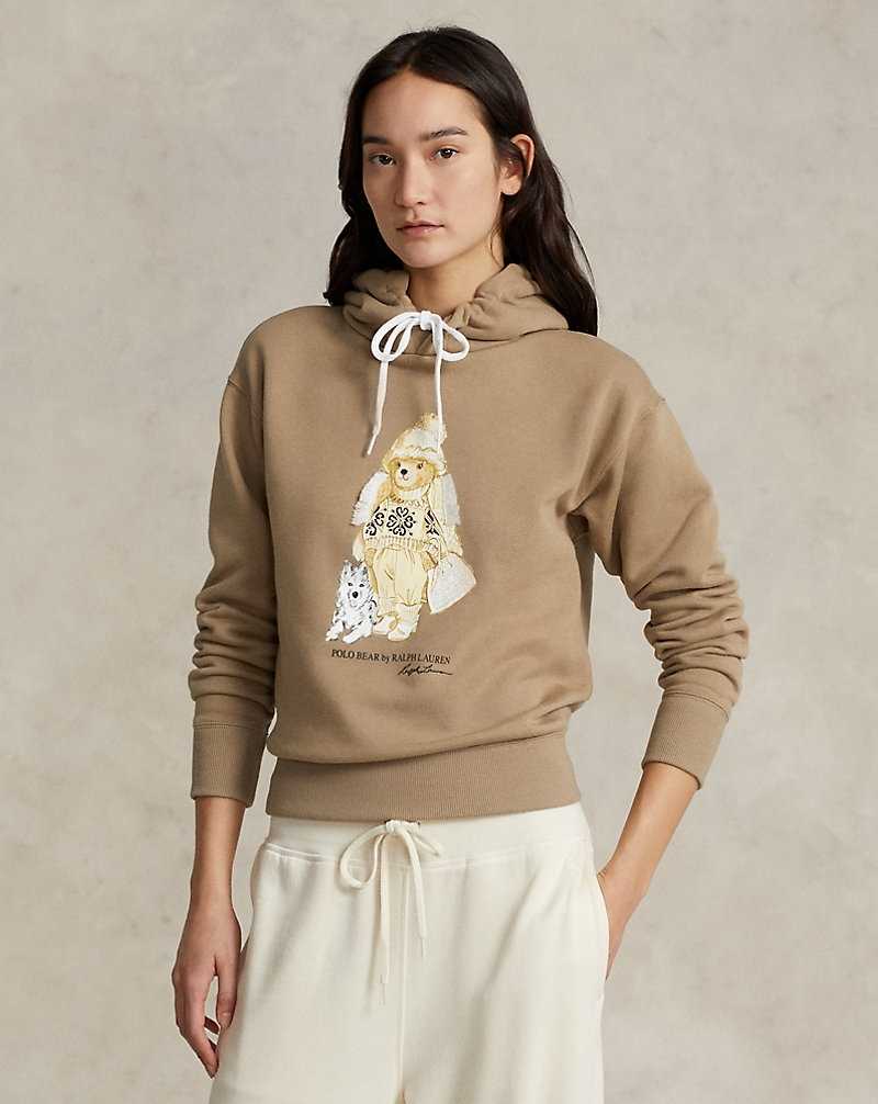 Sudadera con Capucha Ralph Lauren Bear Fleece Mujer Madison Tan | OXRVHWL-84 - vista 1
