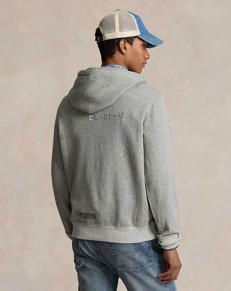 Sudadera con Capucha Ralph Lauren Bear Fleece Hombre Loft Hthr Truck Bear | WAYNQZL-12 - vista 4