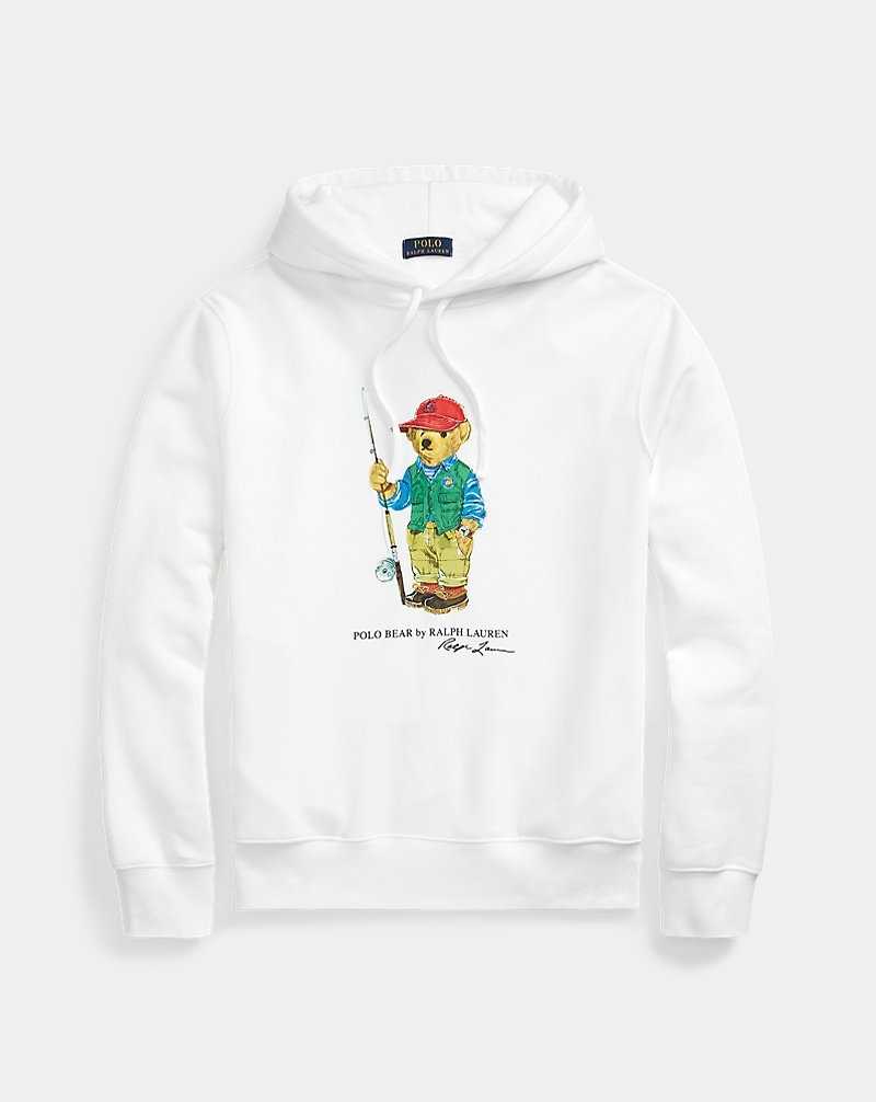 Sudadera con Capucha Ralph Lauren Bear Fleece Hombre Blancos | YVQKHDM-34 - vista 2