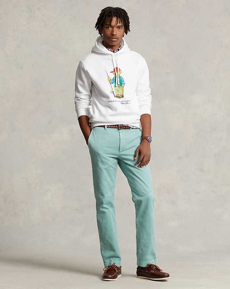 Sudadera con Capucha Ralph Lauren Bear Fleece Hombre Blancos | YVQKHDM-34 - vista 3