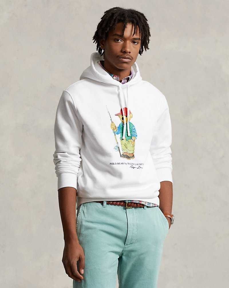 Sudadera con Capucha Ralph Lauren Bear Fleece Hombre Blancos | YVQKHDM-34 - vista 1