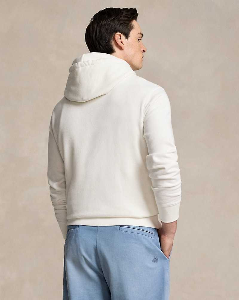 Sudadera con Capucha Ralph Lauren Bear Fleece Hombre Blancos | TYRWAGB-81 - vista 4