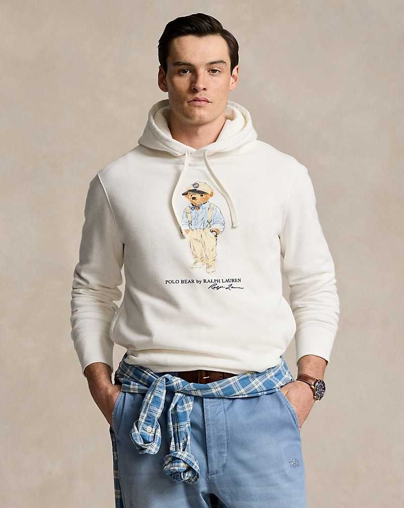 Sudadera con Capucha Ralph Lauren Bear Fleece Hombre Blancos | TYRWAGB-81 - vista 1