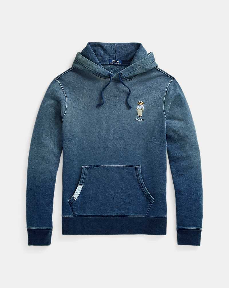 Sudadera con Capucha Ralph Lauren Bear Indigo French Terry Hombre Azules Oscuro | ELDJSQU-39 - vista 2