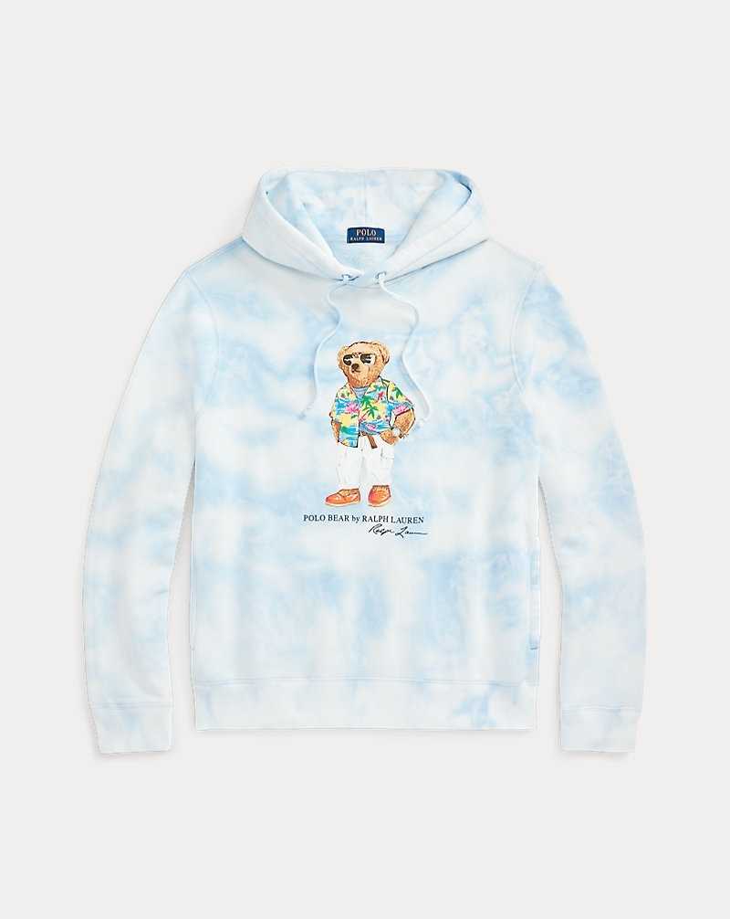 Sudadera con Capucha Ralph Lauren Bear Tie-Dye Fleece Hombre Riviera Bl Cldwsh Beach C | TRLNAJS-82 - vista 2