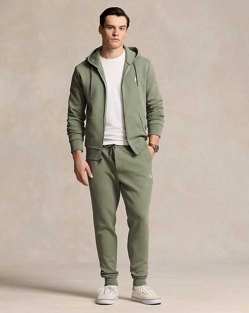 Sudadera con Capucha Ralph Lauren Double-Knit Full-Zip Hombre Verdes | CJPBMWR-26 - vista 3