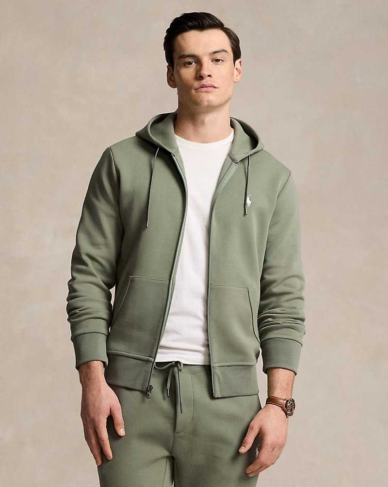 Sudadera con Capucha Ralph Lauren Double-Knit Full-Zip Hombre Verdes | CJPBMWR-26 - vista 1