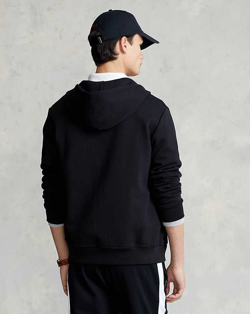 Sudadera con Capucha Ralph Lauren Double-Knit Full-Zip Hombre Negros | QKARGVZ-76 - vista 4