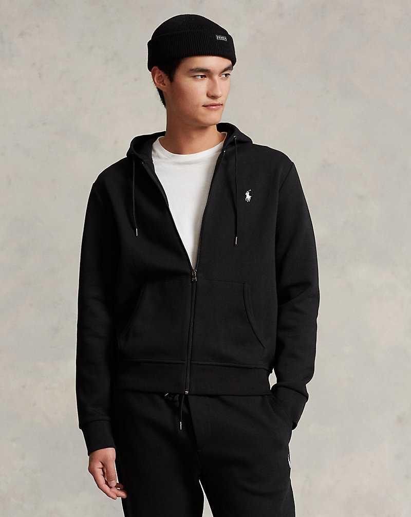 Sudadera con Capucha Ralph Lauren Double-Knit Full-Zip Hombre Negros | QKARGVZ-76 - vista 1