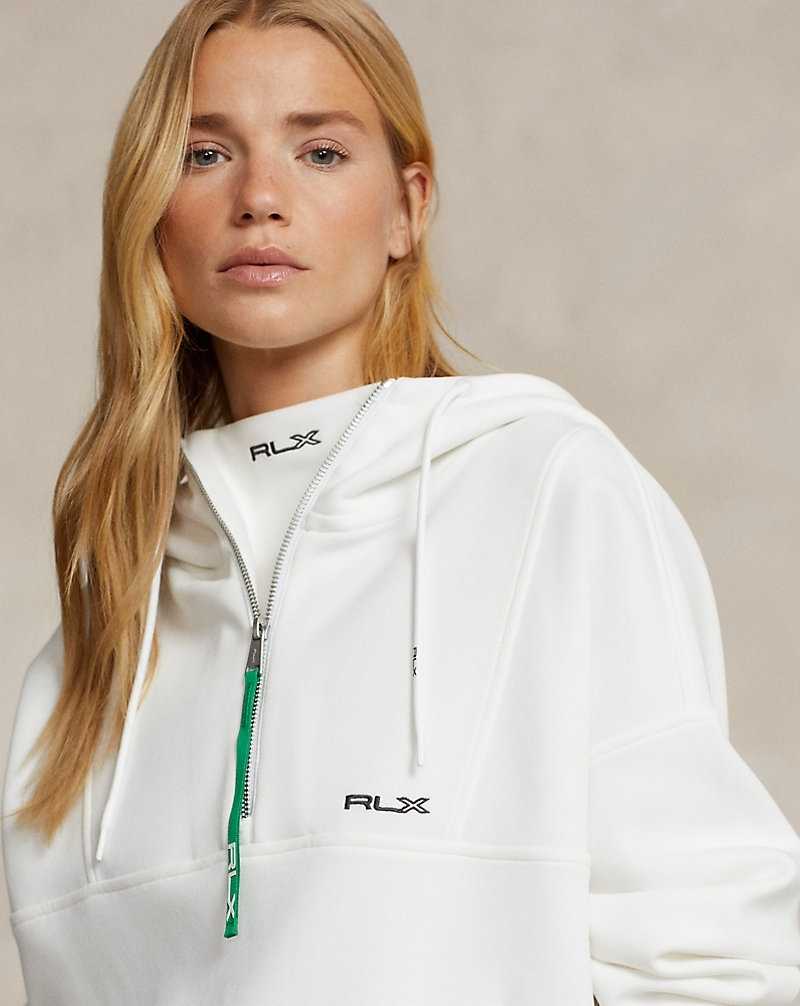 Sudadera con Capucha Ralph Lauren Double-Knit Jacquard Mujer Blancos | PQKOWCD-08 - vista 5