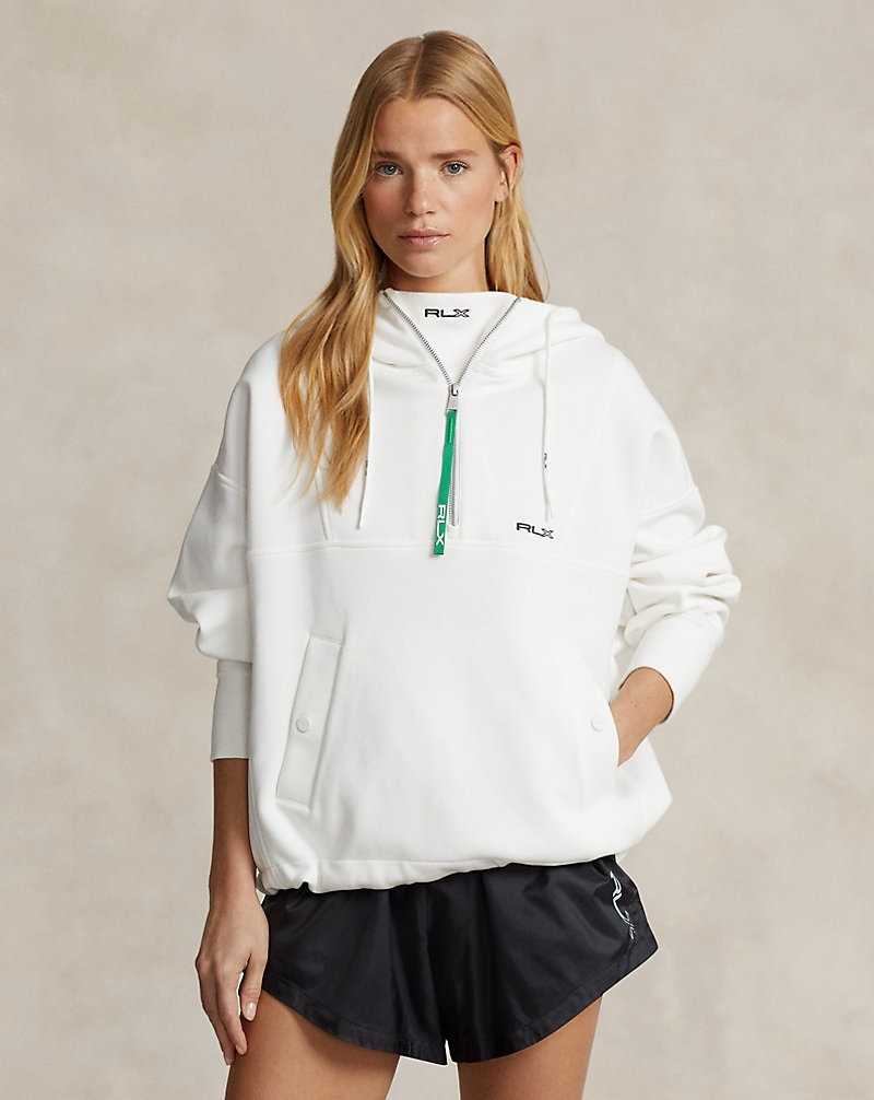Sudadera con Capucha Ralph Lauren Double-Knit Jacquard Mujer Blancos | PQKOWCD-08 - vista 1