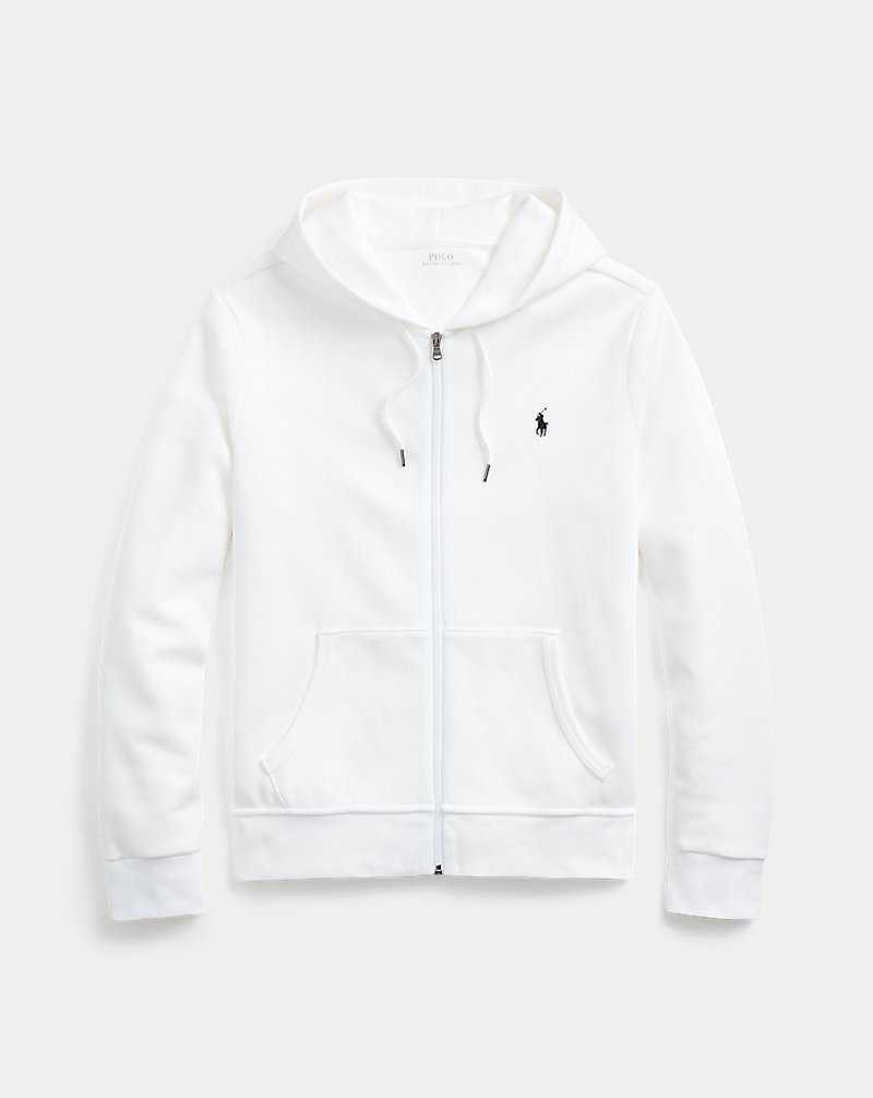 Sudadera con Capucha Ralph Lauren Double-Knit Full-Zip Hombre Blancos | VORXDFK-86 - vista 2