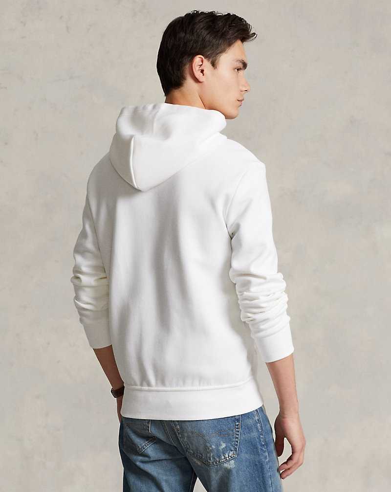 Sudadera con Capucha Ralph Lauren Double-Knit Full-Zip Hombre Blancos | VORXDFK-86 - vista 4