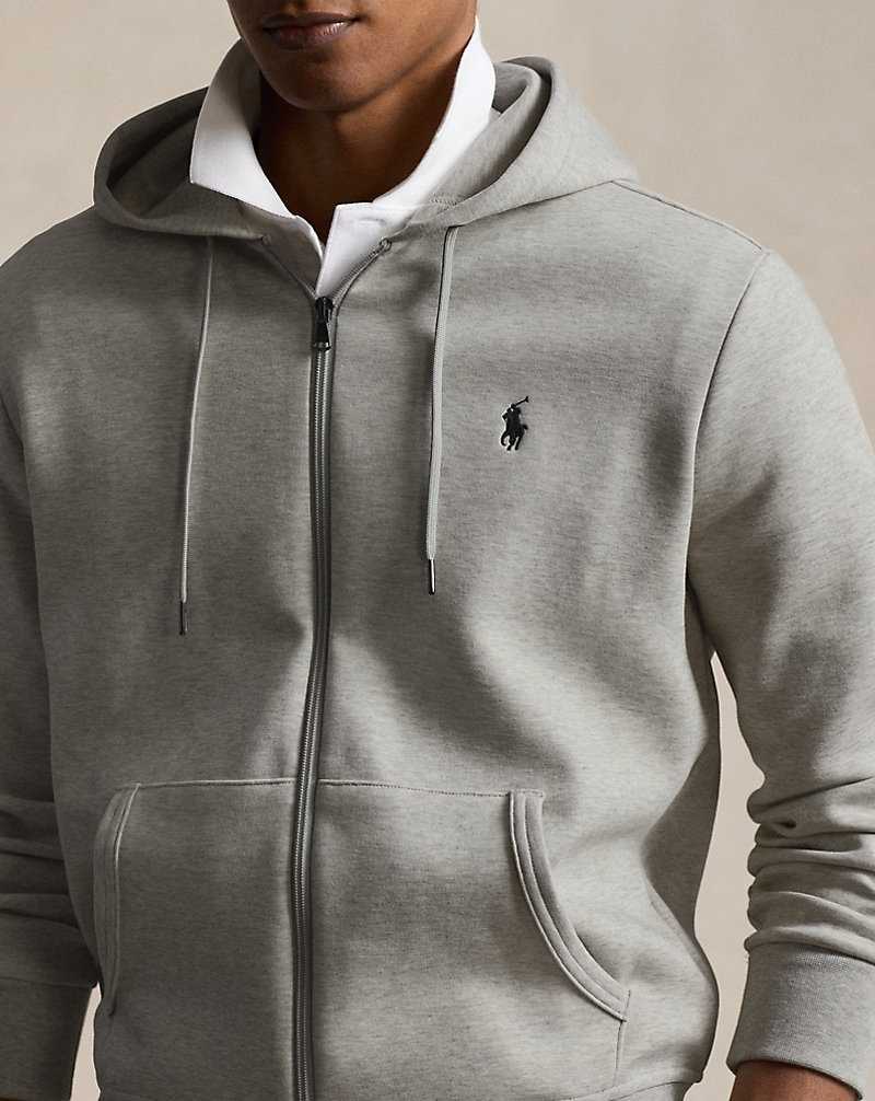 Sudadera con Capucha Ralph Lauren Double-Knit Full-Zip Hombre Azules | WMTVKGB-86 - vista 5