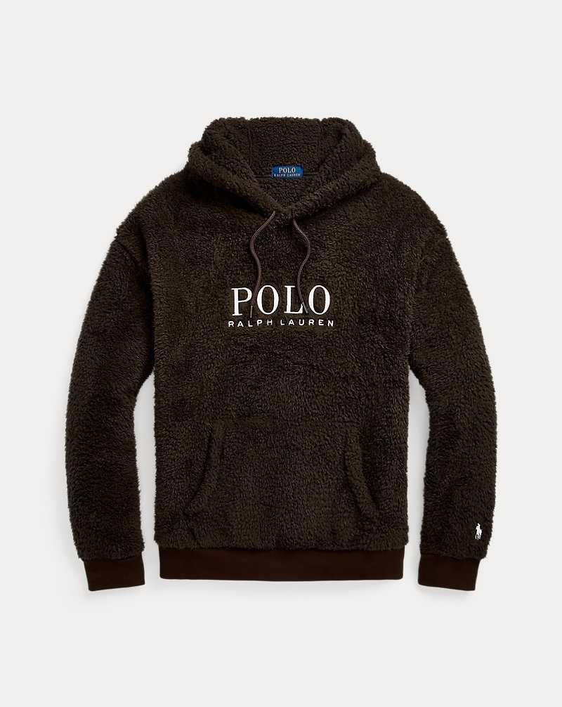 Sudadera con Capucha Ralph Lauren Embroidered-Logo Pile Fleece Hombre Azules | XCHWJKA-13 - vista 2