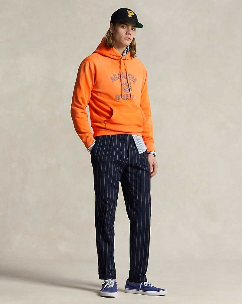 Sudadera con Capucha Ralph Lauren Fleece Graphic Hombre Naranjas | GBZIQRT-46 - vista 3