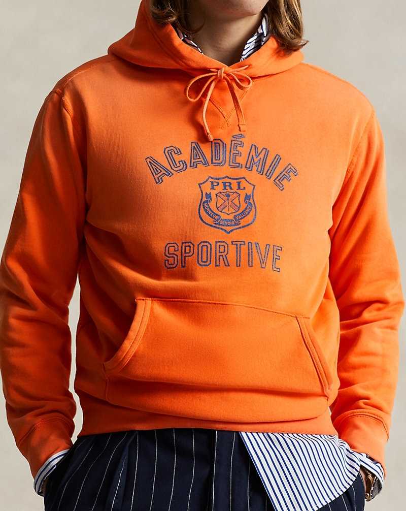 Sudadera con Capucha Ralph Lauren Fleece Graphic Hombre Naranjas | GBZIQRT-46 - vista 5